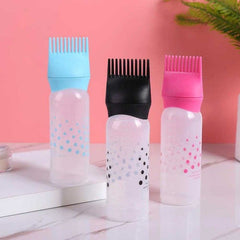 Hair oil applicator comb bottle 120ml