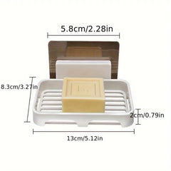 1pc Wall Mounted Plastic Soap Holder