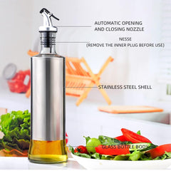 Oil & Vinegar Dropper Bottle — 250 ml Glass Container with Precision Spout