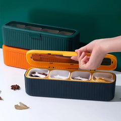 Spice Box Set – 4 Multi-Color Spice Storage Jars