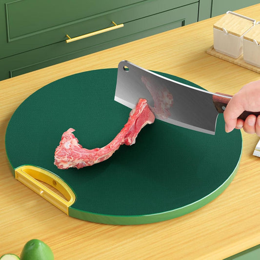 Round Shaped Cutting board (Green and Gold)