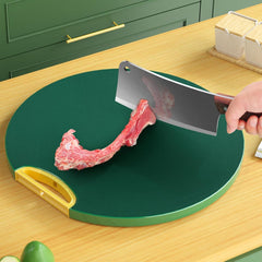 Round Shaped Cutting board (Green and Gold)