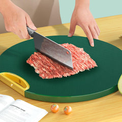 Round Shaped Cutting board (Green and Gold)