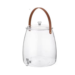 5.2 Liter Large Glass Beverage Dispenser Pitcher with Leak-Proof Spigot