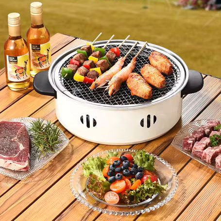Portable Barbecue Grill With Korean Charcoal Stove
