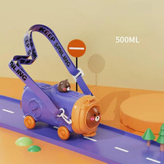 COZY nose Kids School Bus Tumbler – 500 ml Leakproof Sipper with Lid & Straw