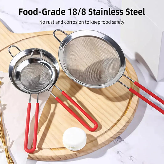 3pcs Set of Stainless Steel Strainers