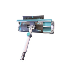 Rotatable Glass Wiper with Bendable Head — Double-Sided Window & Floor Squeegee