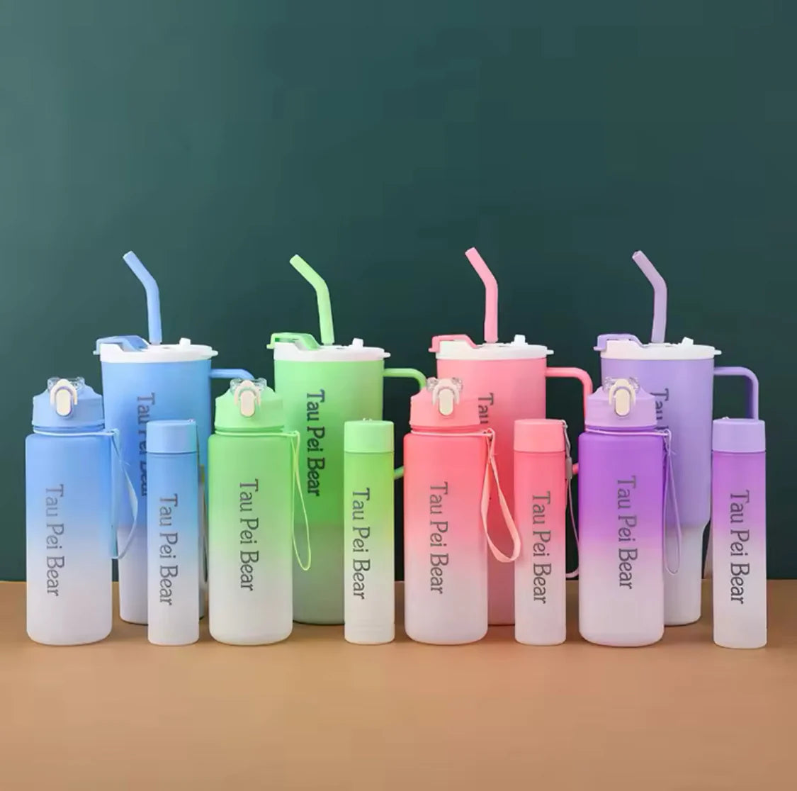 Gradient Tumbler And Bottles (Set of 3)