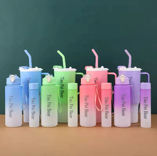 Gradient Tumbler And Bottles (Set of 3)