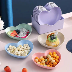Heart Shape Plate 10 Pcs Set