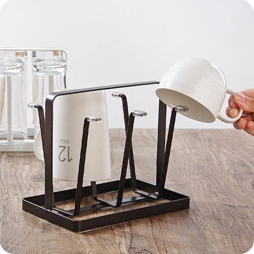 IRON GLASS STAND AND CUP HOLDER