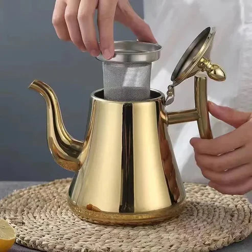 Luxury Tea Pot Kettle With Strainer ( 1 LITRE )