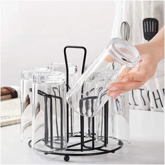 Metal Glass Stand, (6 Glasses)