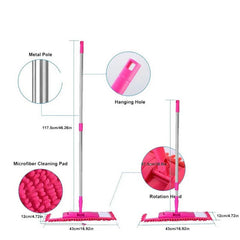 Microfibre Flat Mop With Long Handle