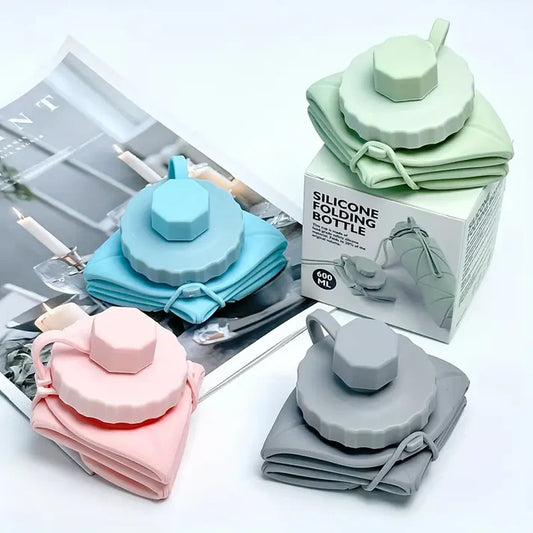 Portable Silicone Water Bottle – 600ML