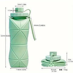 Portable Silicone Water Bottle – 600ML