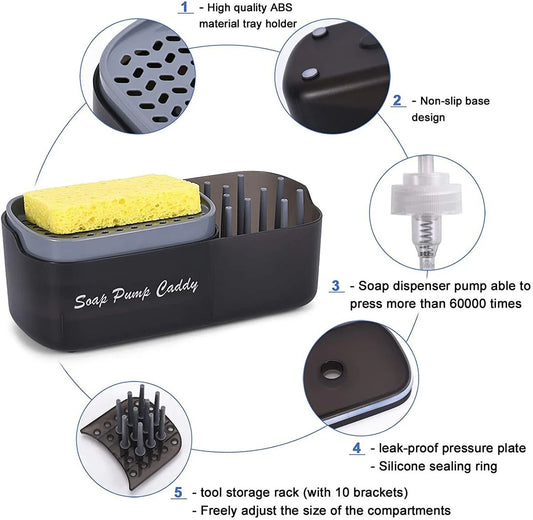 SOAP PUMP AND SINK CADDY