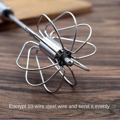 Semi-Auto Egg Beater – Hand Press Whisk