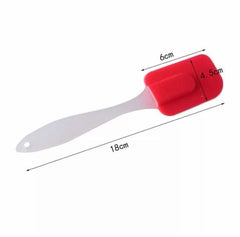 Set Of 2 Silicon Spatula And Oil Brush