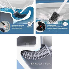 Silicone Toilet Brush With Holder