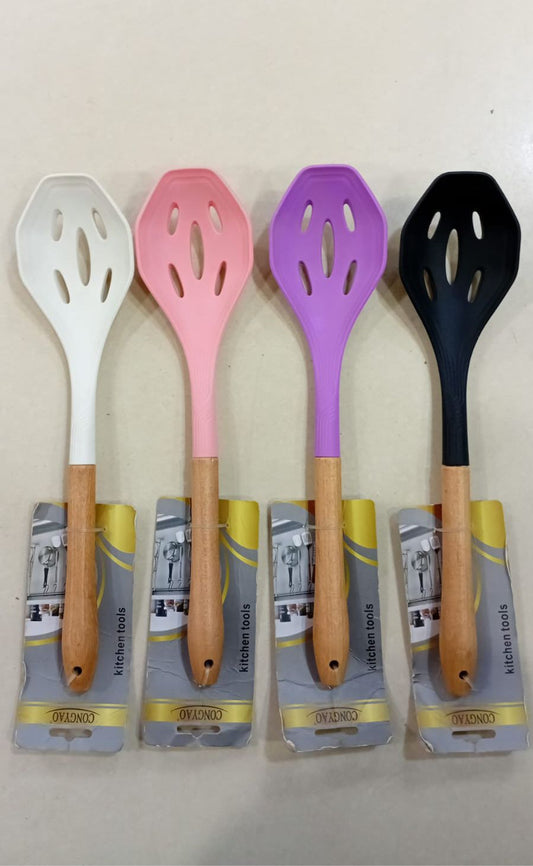 Silicone Wood Spoon