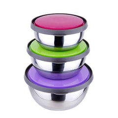 Stainless Steel 3pcs Airtight Food Storage Box