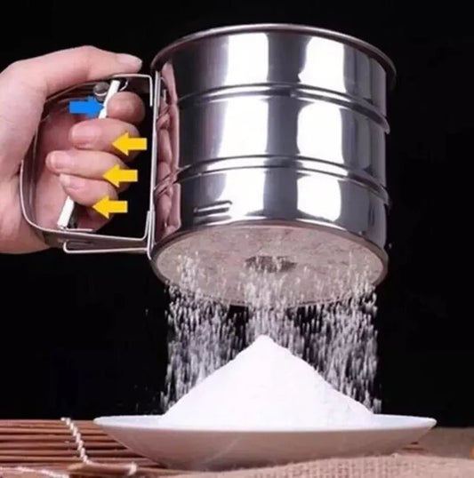 Stainless Steel Handheld Sieve Cup Flour Sifter.
