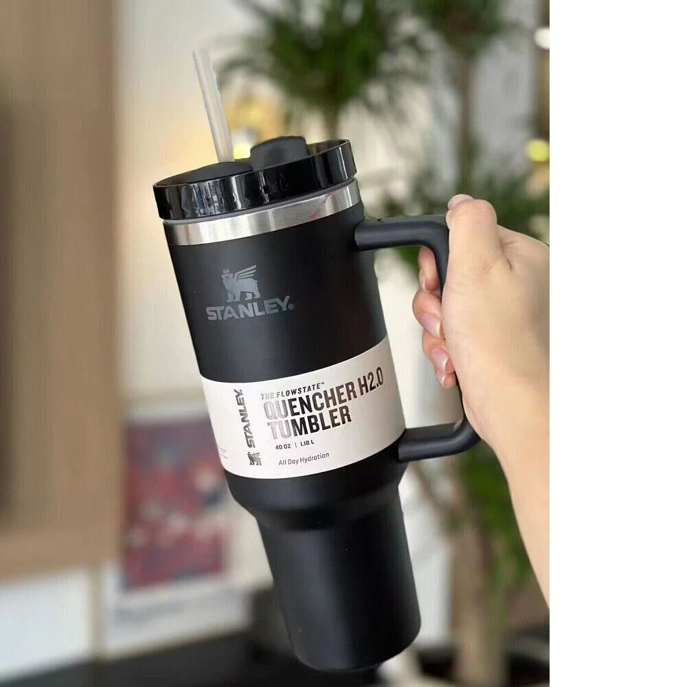 Quencher® H2.0 FlowState™ Tumbler | 1.2L - 40oz - BLACK