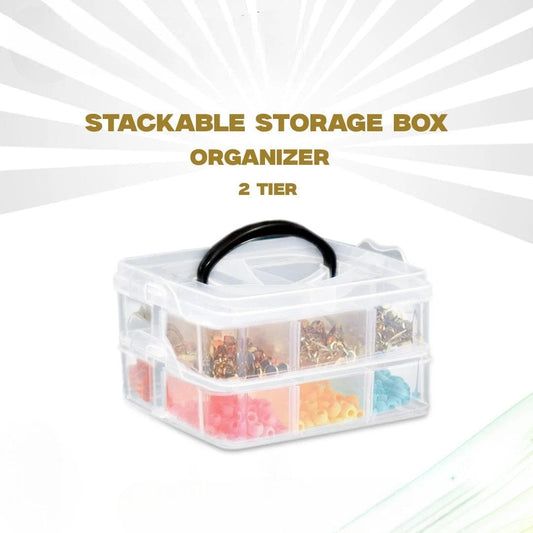 Transparent 2 Tier Storage Container
