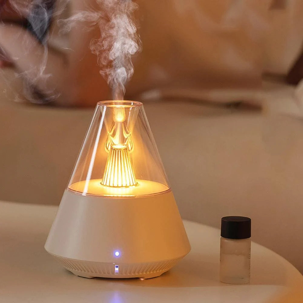 Volcano Room Diffuser, USB Air Humidifier, Retro Light Air Freshner