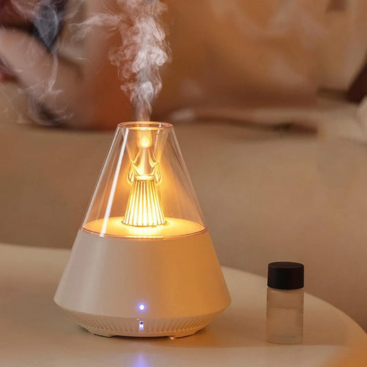 Volcano Room Diffuser, USB Air Humidifier, Retro Light Air Freshner