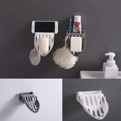 Wall Mounted Multi-Function Soap Holder 2pcs set