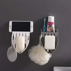 Wall Mounted Multi-Function Soap Holder 2pcs set