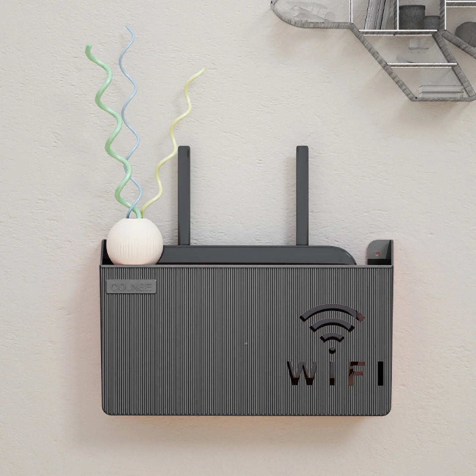 Wall Mounted WIFI Router Storage Box – Home Solutions