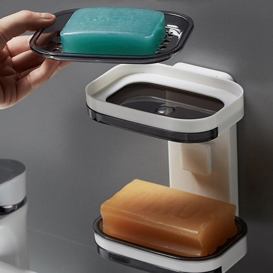 Wall mounted soap dish 2 LAYER