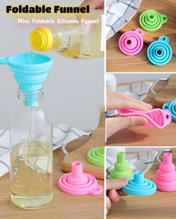 Silicon Foldable Funnel (Pack Of 2)