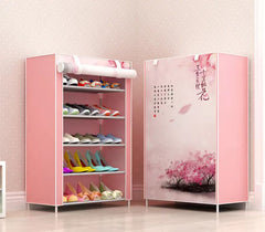 6 LAYER PRINTED SHOE RACK (RANDOM DESIGN)