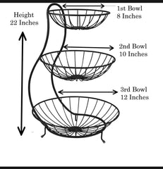 Triple Layer fruit basket