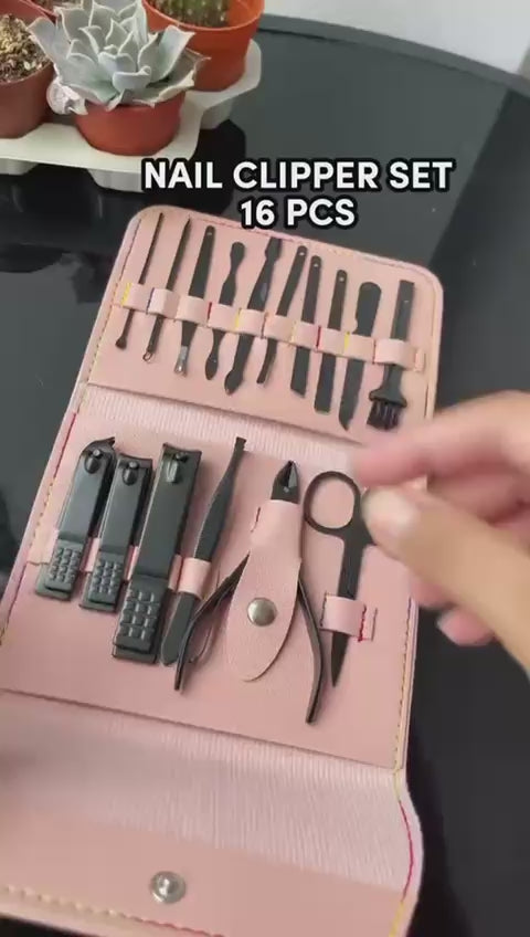 16pcs Nail Clipper Set