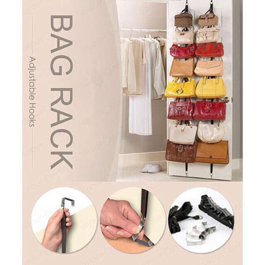 Adjustable bag rack for 16 bags