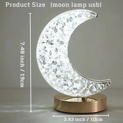 Crystal Rechargeable Moon Lamp