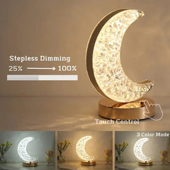 Crystal Rechargeable Moon Lamp