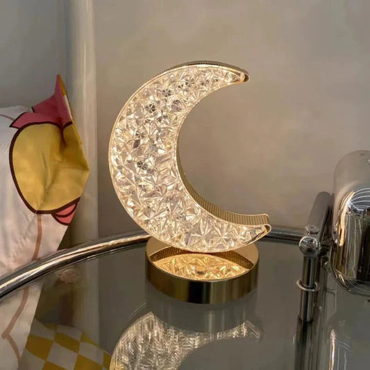 Crystal Rechargeable Moon Lamp